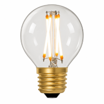 Zico G45 LED Filament Golfball Bulb E27 4W 2200K Soft Warm 320lm Dimmable Clear | 30W Equivalent | CRI 95+